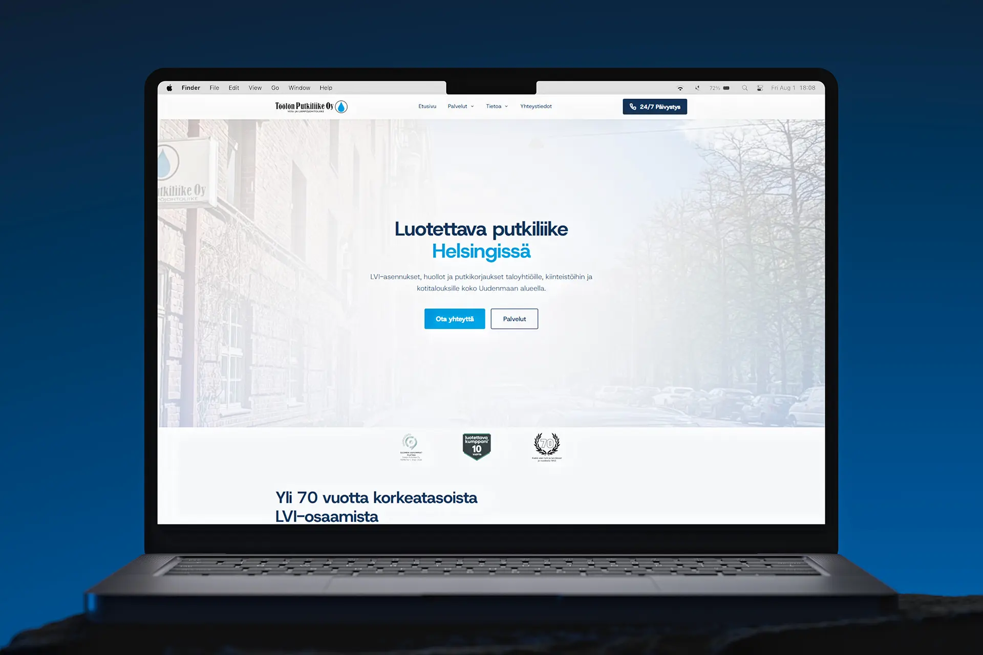 Töölön Putkiliike Oy - Työpöytä